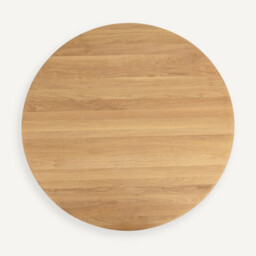 Hisia 130cm Diameter Solid Oak Round Tabletop - thumbnail 3