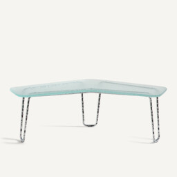 Oasis Coffee Table in Glass and Iron, H35cm - thumbnail 3