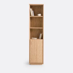 Norrem Oak Veneer Bookcase - thumbnail 3
