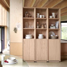 Norrem Oak Veneer Bookcase - thumbnail 2