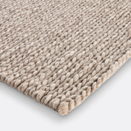 Diano Knit Effect Square Wool Rug - thumbnail 3