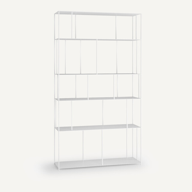 Parallel Wide Metal Bookcase - image 1