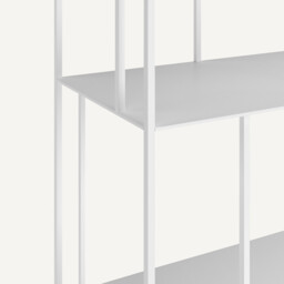 Parallel Wide Metal Bookcase - thumbnail 3