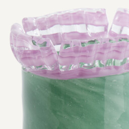 Eloria Chiselled Glass Vase H13cm - thumbnail 3