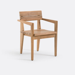 Izag Solid Teak Garden Dining Chair
