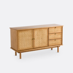 Orient Pine and Cane Sideboard