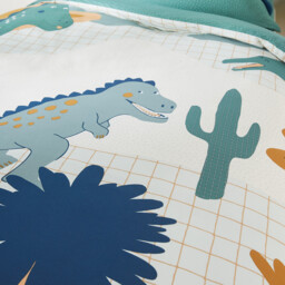 Little Dino Cotton Duvet Cover - thumbnail 2