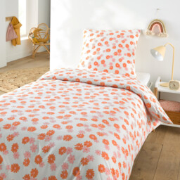 Marguerites 50% Recycled Cotton Child's Duvet Cover Set with Square Pillowcase - thumbnail 2