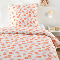 Marguerites 50% Recycled Cotton Child's Duvet Cover Set with Square Pillowcase - thumbnail 1