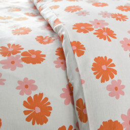 Marguerites 50% Recycled Cotton Child's Duvet Cover Set with Square Pillowcase - thumbnail 3