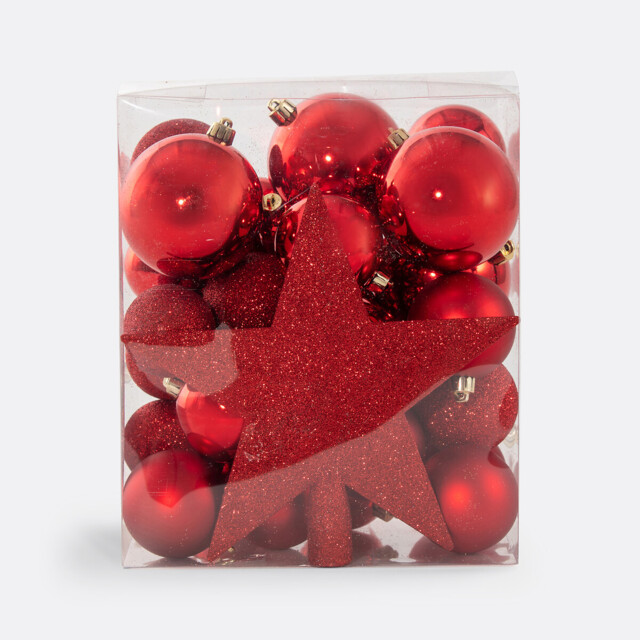 Caspar 33-Piece Christmas Bauble Set - image 1