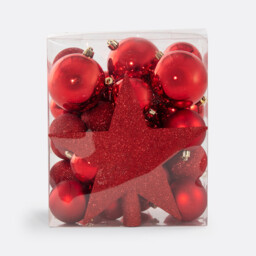 Caspar 33-Piece Christmas Bauble Set - thumbnail 1