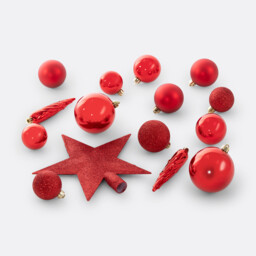 Caspar 33-Piece Christmas Bauble Set - thumbnail 2