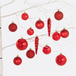 Caspar 33-Piece Christmas Bauble Set - thumbnail 3