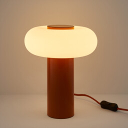 Omer Iron/opaline Metal Table Lamp H25.6 cm - thumbnail 3