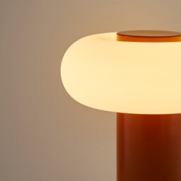 Omer Iron/opaline Metal Table Lamp H25.6 cm - thumbnail 4