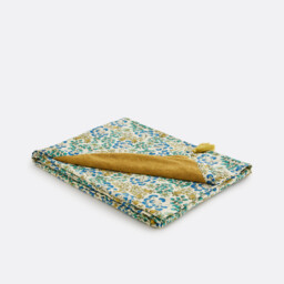 Hanoi Floral Print Towelling Lined XL Fouta - thumbnail 3