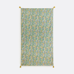 Hanoi Floral Print Towelling Lined XL Fouta - thumbnail 1