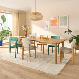 Desna 6-10 Seater Extending Dining Table in Oak Veneer - thumbnail 3