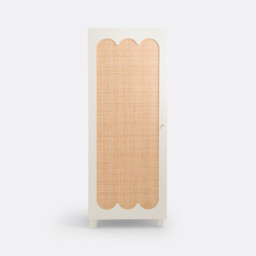 Ptilu Rattan and Wood Single Wardrobe - thumbnail 3