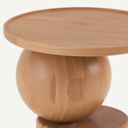 Stigido Solid Oak Side Table - thumbnail 4