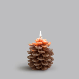 Caspar Wax Candle in Pine Cone Shape H9.5cm - thumbnail 3