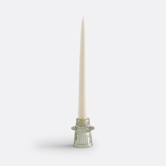 Sabri 6.8cm High Coloured Textured Glass Candlestick - image 1