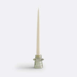Sabri 6.8cm High Coloured Textured Glass Candlestick