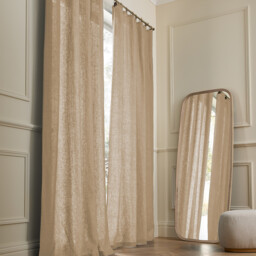 Private Washed Linen Curtain with Loops - thumbnail 1