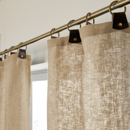 Private Washed Linen Curtain with Loops - thumbnail 3
