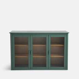 Alvina 3-Door Cabinet in Solid Pine and MDF - thumbnail 2