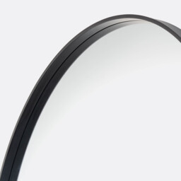 Alaria 120cm Diameter Round Black Mirror - thumbnail 2