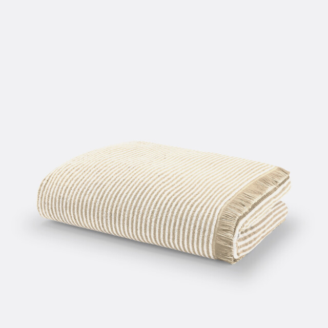 Malo Striped 100% Cotton Bath Towel - image 1