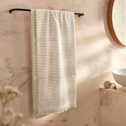 Malo Striped 100% Cotton Bath Towel - thumbnail 3