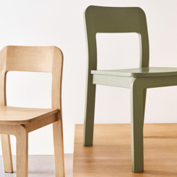 Set of 2 Talet Stained Solid Birch Chairs - thumbnail 3