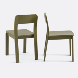 Set of 2 Talet Stained Solid Birch Chairs - thumbnail 4
