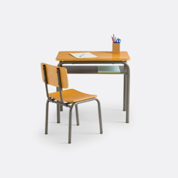 Buton Vintage Metal School Desk and Chair - thumbnail 3