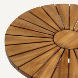 Round Coffee Table in Acacia, Jakta - thumbnail 3