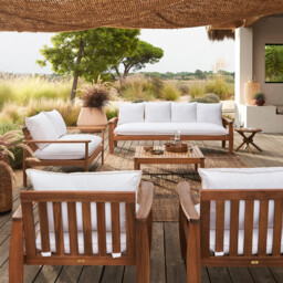 Round Coffee Table in Acacia, Jakta - thumbnail 2