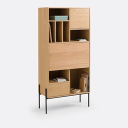 Miha Bookcase with Secretary Desk - thumbnail 1