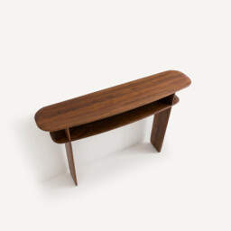 Iloss Solid Walnut Wall Console Table - thumbnail 4