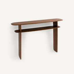 Iloss Solid Walnut Wall Console Table