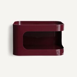 Sandoval Steel Wall-Mounted Bedside Table with 1 Compartment - thumbnail 2