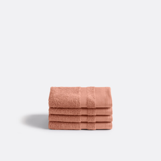 Kheops Face Towels in Egyptian Cotton 600g/m2 in Set of 4 - image 1