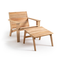Réphir Acacia Garden Footstool - thumbnail 4
