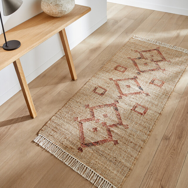 Panaji Fringed Hand Woven Jute Runner - image 1