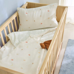 Diego Baby Planet Print Cotton Muslin Fitted Sheet with 17cm Flap - thumbnail 2