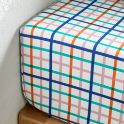 Tabaka Check Cotton Fitted Sheet Mattress Depth 30cm - thumbnail 2