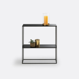 Miva Two-Tier Steel Console Table - thumbnail 2
