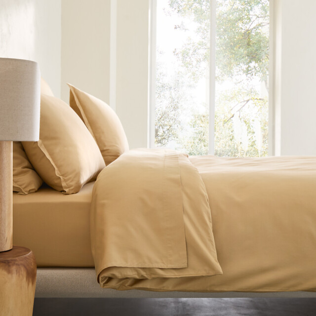 Saria 500 Thread Count Washed Cotton Satin Duvet Cover - image 1